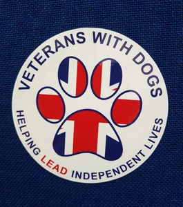 Veterans With Dogs window Sticker